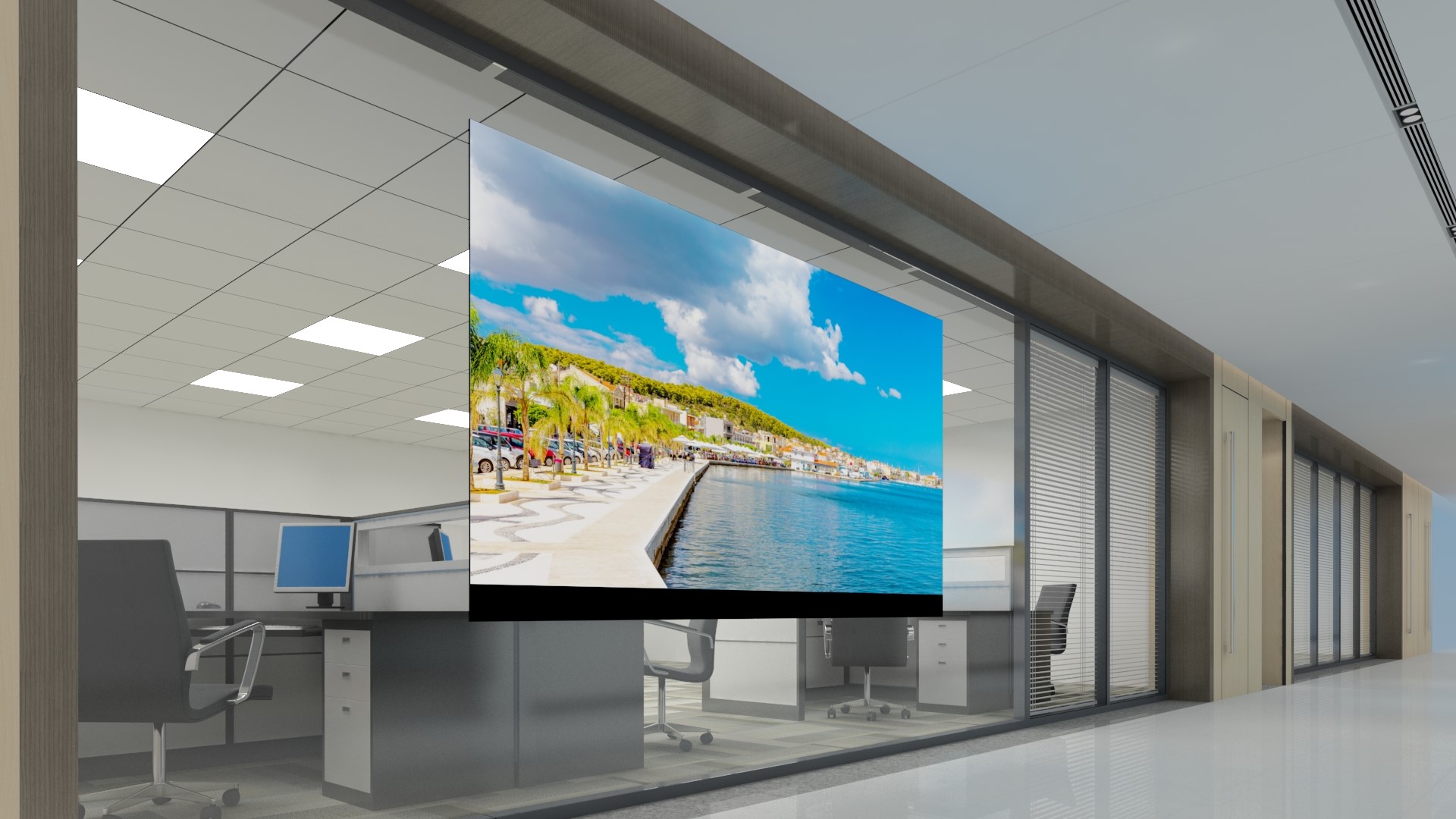 LED超薄贴壁显示屏